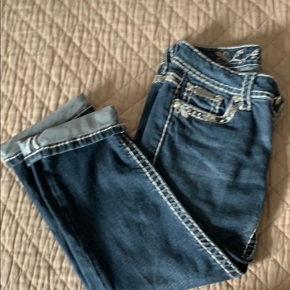 Crop glam jeans